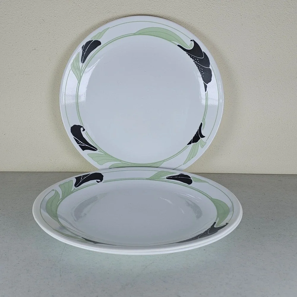 Set of‎ (3) Corning Corelle Black Orchid 10-1/4